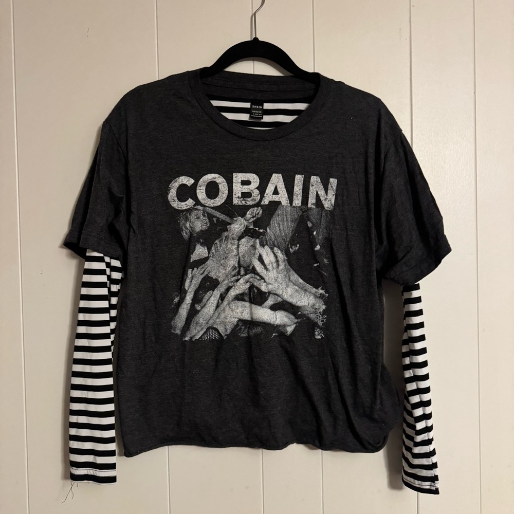 Kurt Cobain Cropped Tee